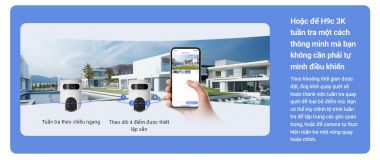 Camera WiFi 2 mắt quay quét, ống kính kép EZVIZ H9c (5MP+5MP)