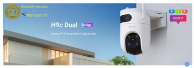 Camera WiFi 2 mắt quay quét, ống kính kép EZVIZ H9c (5MP+5MP)