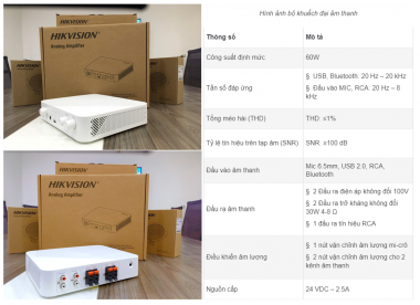 Bộ loa âm thanh Hikvision Analog Speaker