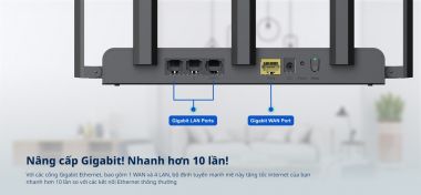 RG-EW1300G Bộ định tuyến vô tuyến Gigabit băng tần kép 1300M