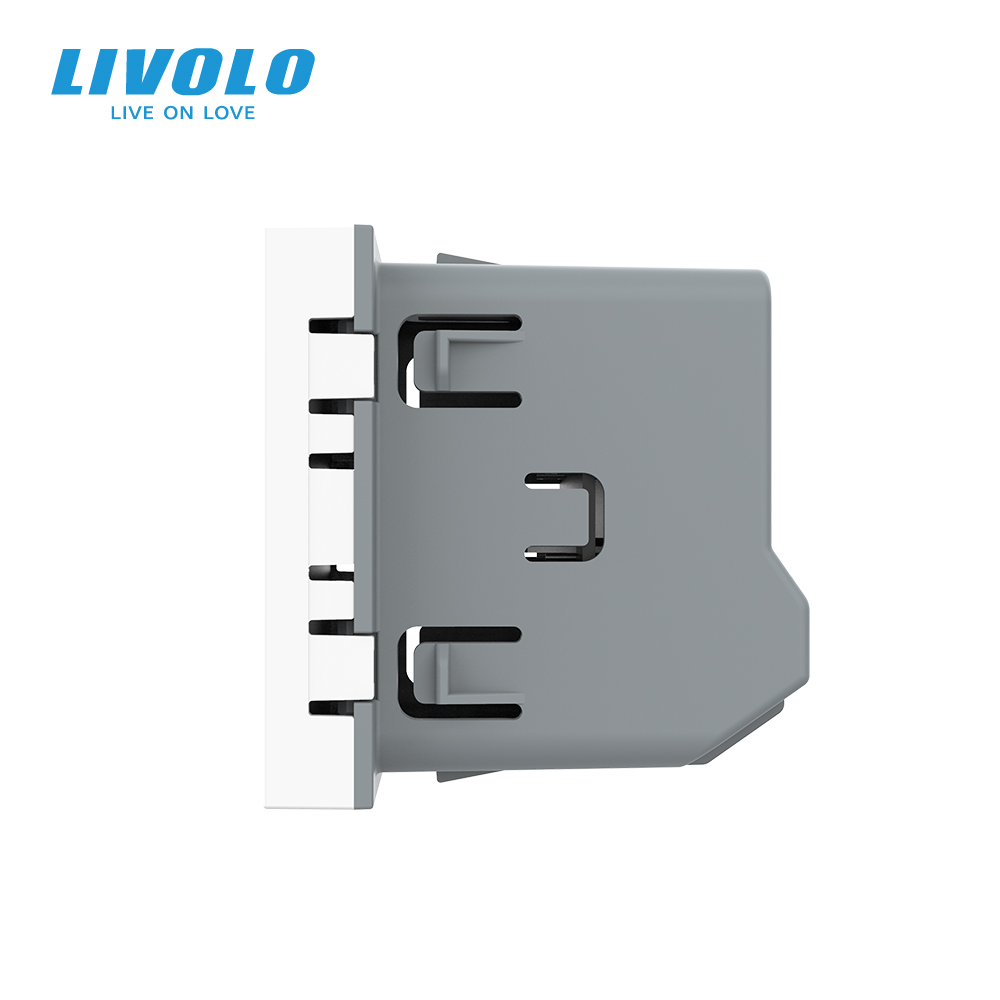 Công tắc cảm ứng Mô-đun tăng và giảm ( +  - ) chiết áp quạt khung mặt kính Livolo Zigbee Speed VL-FC1GZ-2WP