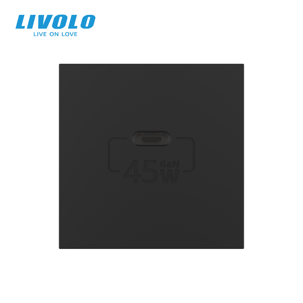 Ổ cắm âm tường USB-C ( type-C ) Livolo VL-FCUC-2WP