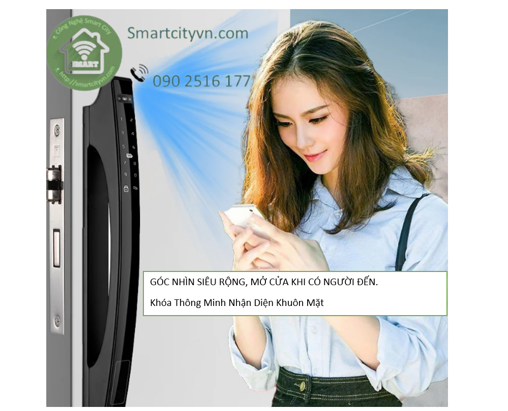 Khóa Thông Minh Nhận Diện Khuôn Mặt Tuya Wifi Smart Lock ( J03 Face ID )